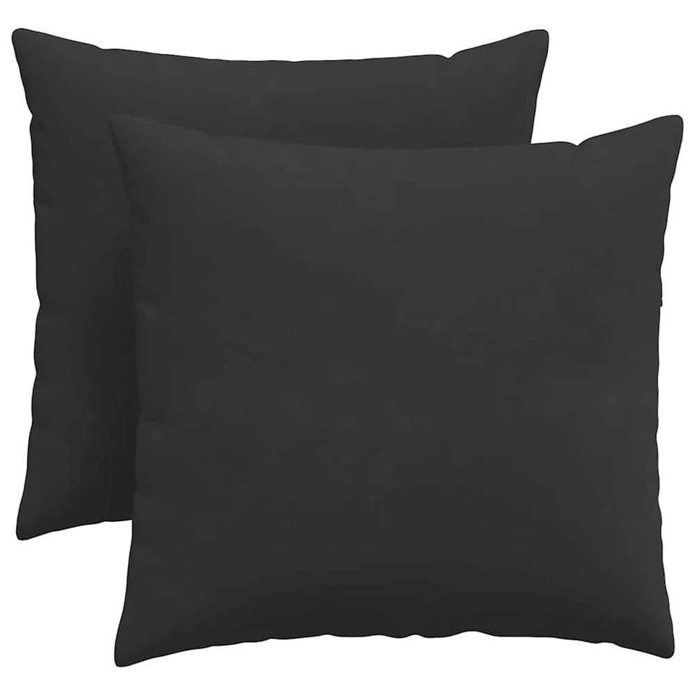 Sofa Pagalvės 2 vnt. audinys Juoda 45 x 45 cm