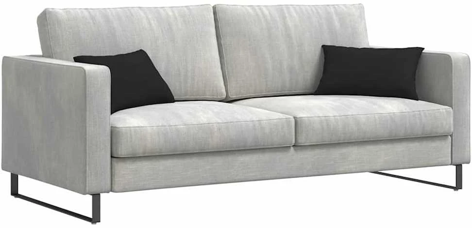 Sofa Pagalvės 2 vnt. audinys Juoda 50 x 30 cm