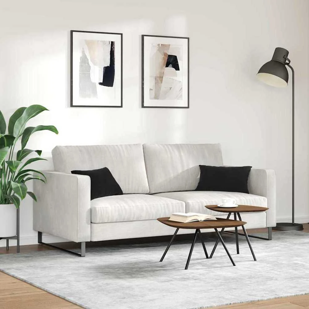 Sofa Pagalvės 2 pcs Juoda 50 x 30 cm Kordūrinis audinys