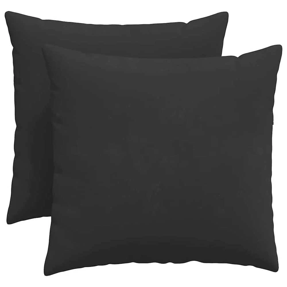 Sofa Pagalvės 2 vnt. audinys Juoda 50 x 50 cm