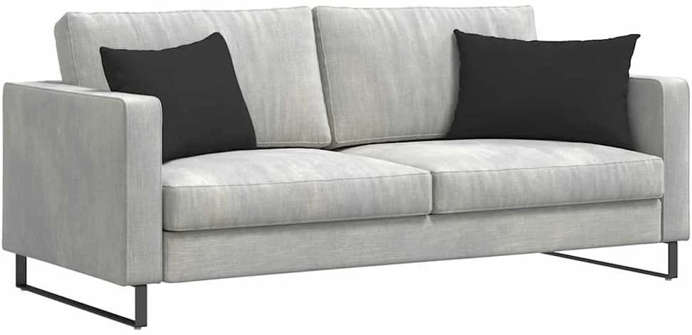 Sofa Pagalvės 2 vnt. audinys Juoda 60 x 40 cm