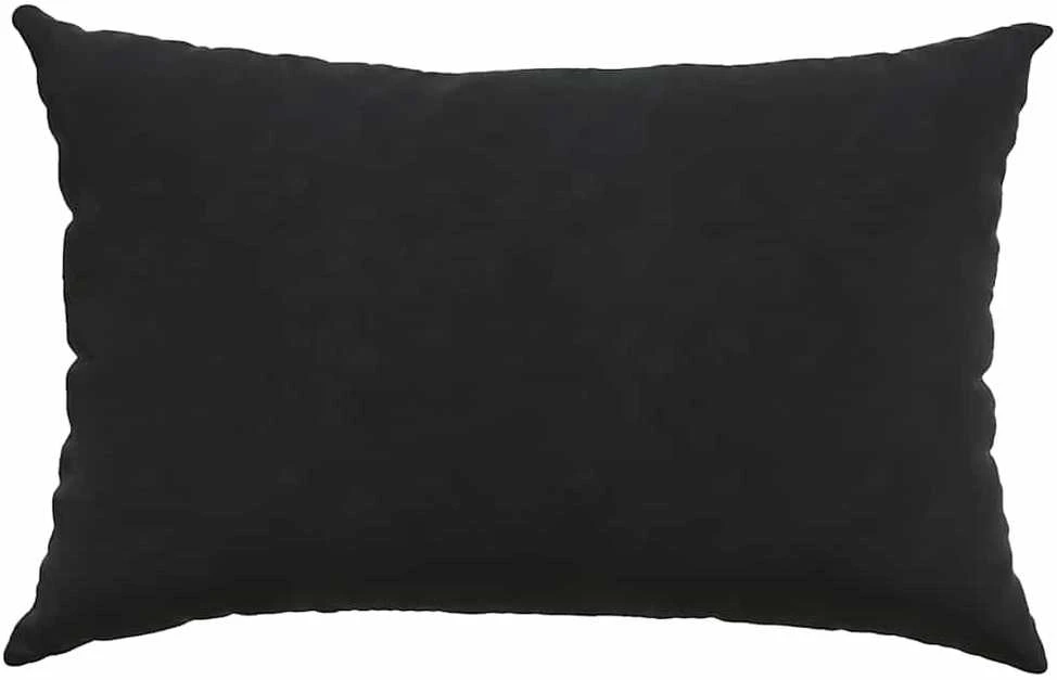 Sofa Pagalvės 2 pcs Juoda 60 x 40 cm Kordūrinis audinys