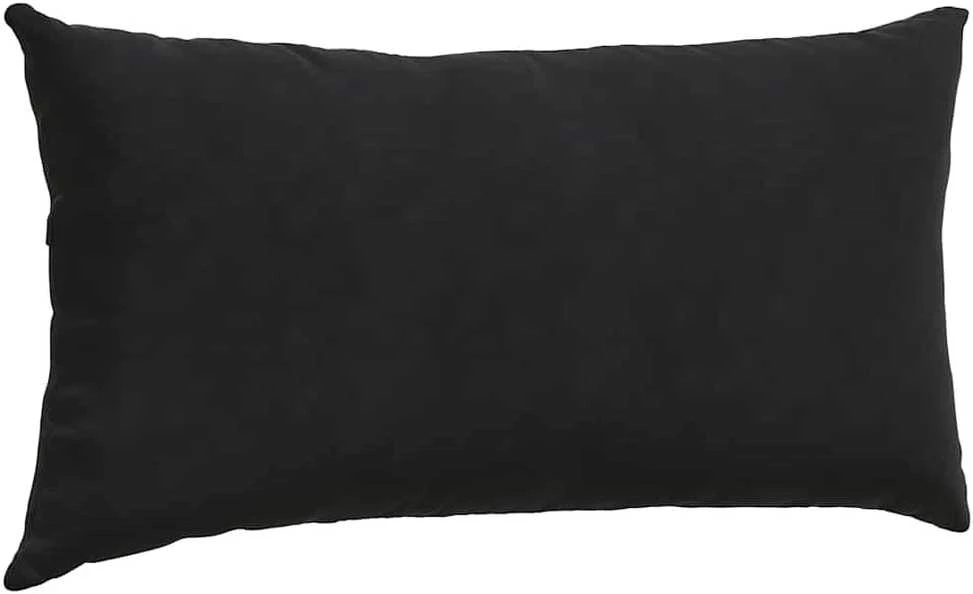Sofa Pagalvės 2 pcs Juoda 80 x 40 cm Kordūrinis audinys