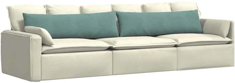 Sofa Pagalvės 2 pcs Jūrinė žalia 145 x 40 cm Kordūrinis audinys