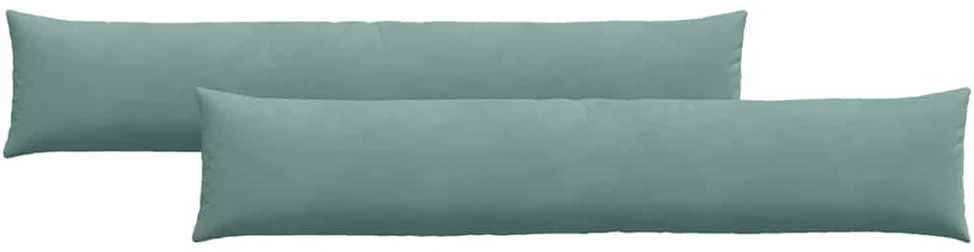 Sofa Pagalvės 2 pcs Jūrinė žalia 200 x 40 cm Kordūrinis audinys