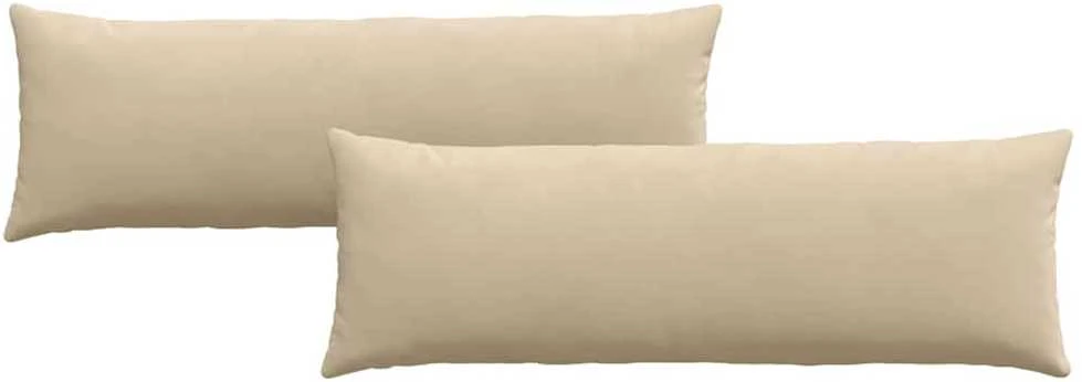 Sofa Pagalvės 2 vnt. audinys Kreminė 120 x 40 cm