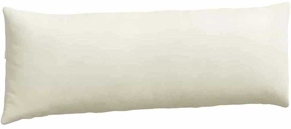 Sofa Pagalvės 2 pcs Kreminė 120 x 40 cm Kordūrinis audinys