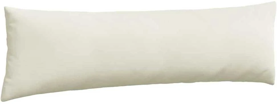 Sofa Pagalvės 2 pcs Kreminė 145 x 40 cm Kordūrinis audinys