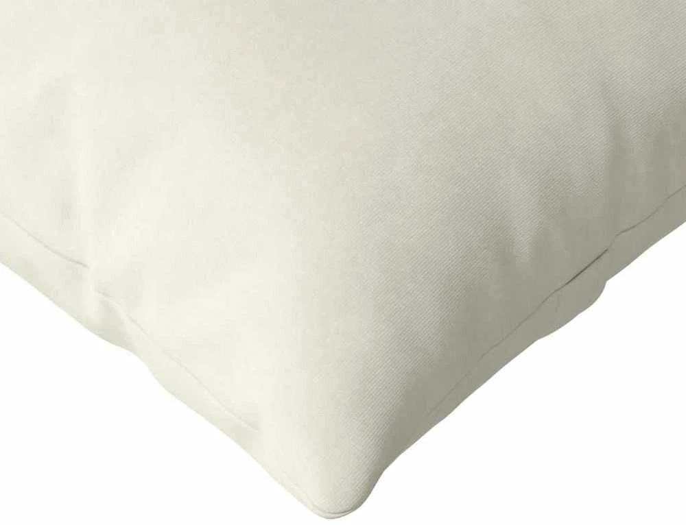Sofa Pagalvės 2 pcs Kreminė 145 x 40 cm Kordūrinis audinys