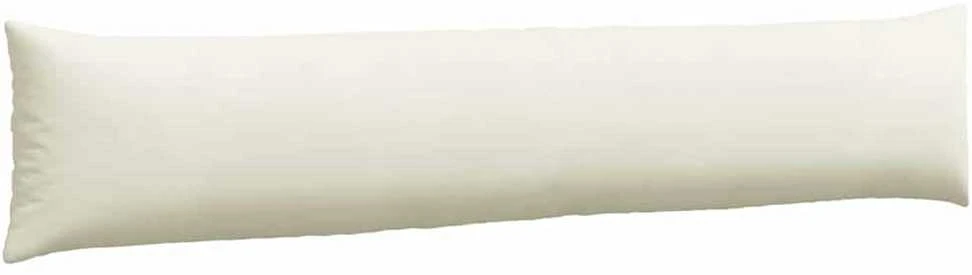 Sofa Pagalvės 2 pcs Kreminė 200 x 40 cm Kordūrinis audinys