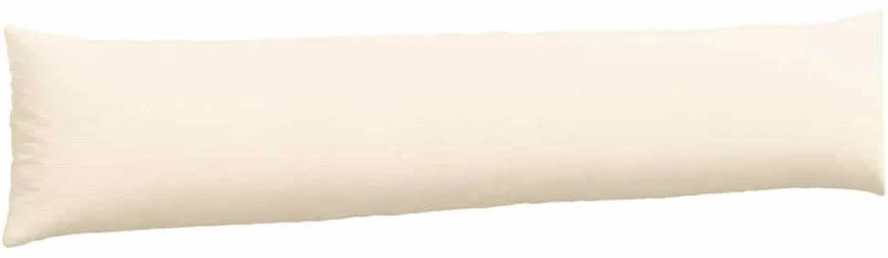 Sofa Pagalvės 2 pcs Kreminė 200 x 40 cm Kordūrinis audinys