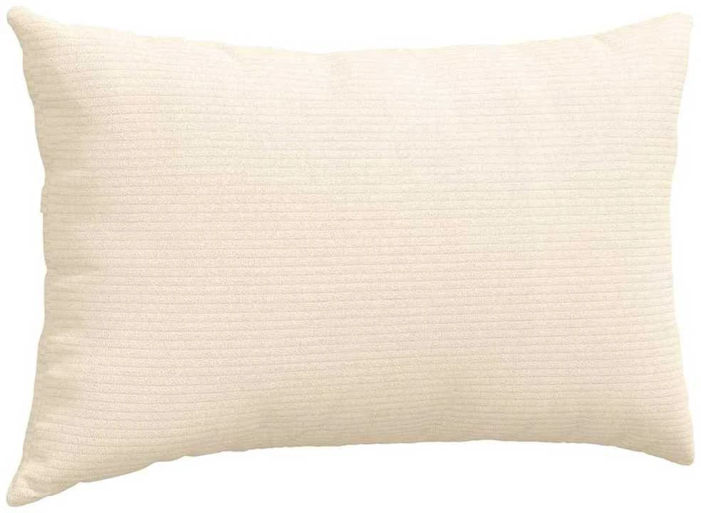 Sofa Pagalvės 2 pcs Kreminė 50 x 30 cm Kordūrinis audinys