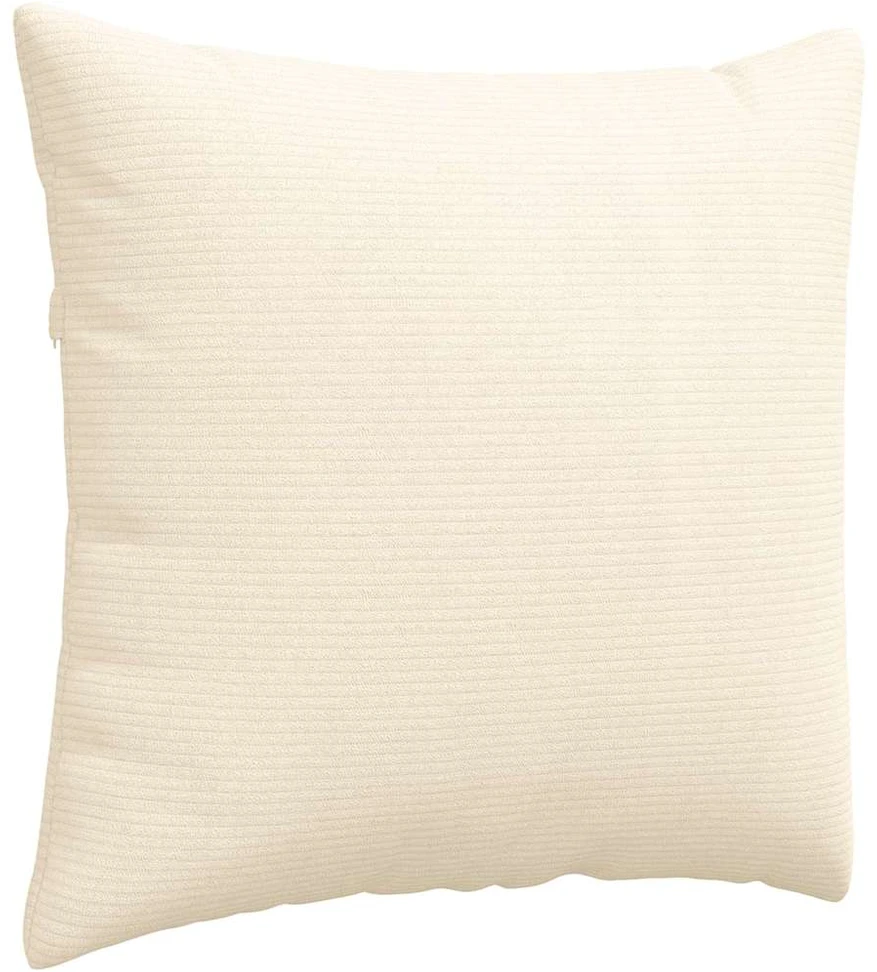 Sofa Pagalvės 2 pcs Kreminė 50 x 50 cm Kordūrinis audinys