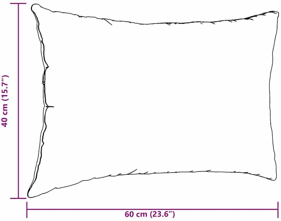 Sofa Pagalvės 2 vnt. audinys Kreminė 60 x 40 cm