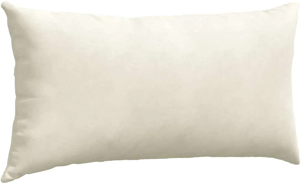 Sofa Pagalvės 2 pcs Kreminė 80 x 40 cm Kordūrinis audinys