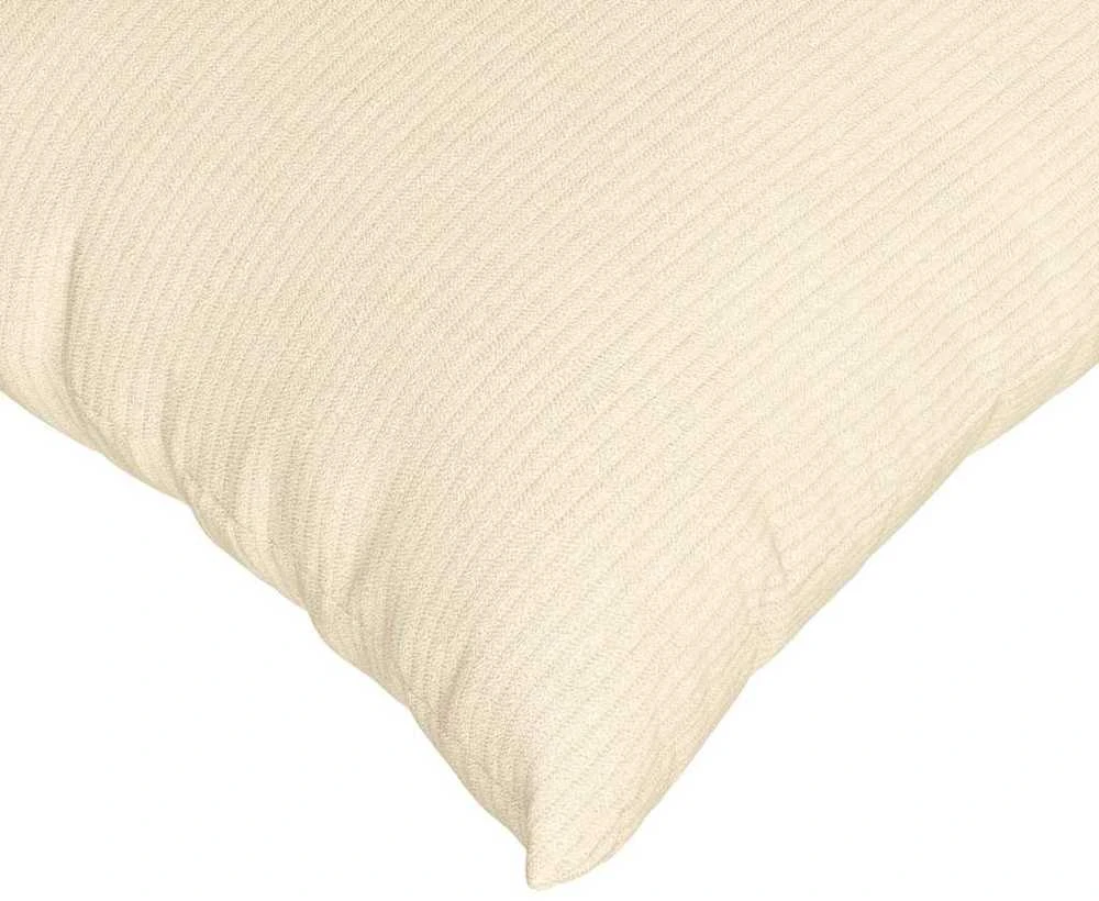 Sofa Pagalvės 2 pcs Kreminė 80 x 40 cm Kordūrinis audinys