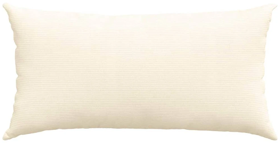 Sofa Pagalvės 2 pcs Kreminė 80 x 40 cm Kordūrinis audinys