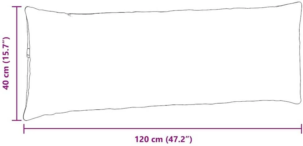 Sofa Pagalvės 2 pcs Mėlyna 120 x 40 cm Kordūrinis audinys