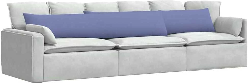 Sofa Pagalvės 2 vnt. audinys Džinsinės mėlynos 200 x 40 cm