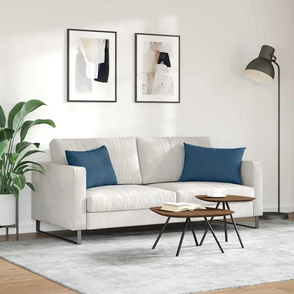 Sofa Pagalvės 2 vnt. audinys Mėlyna 60 x 40 cm