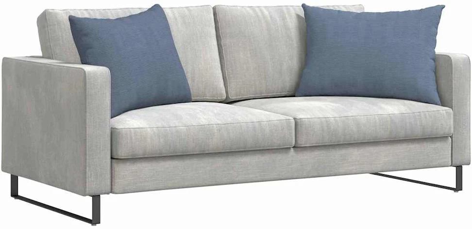 Sofa Pagalvės 2 pcs Mėlyna 70 x 50 cm Kordūrinis audinys