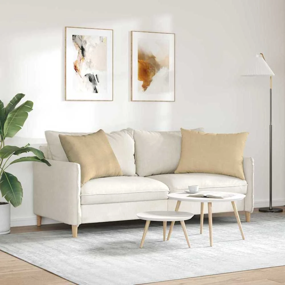 Sofa Pagalvės 2 pcs Pilkai žalia 70 x 50 cm Kordūrinis audinys