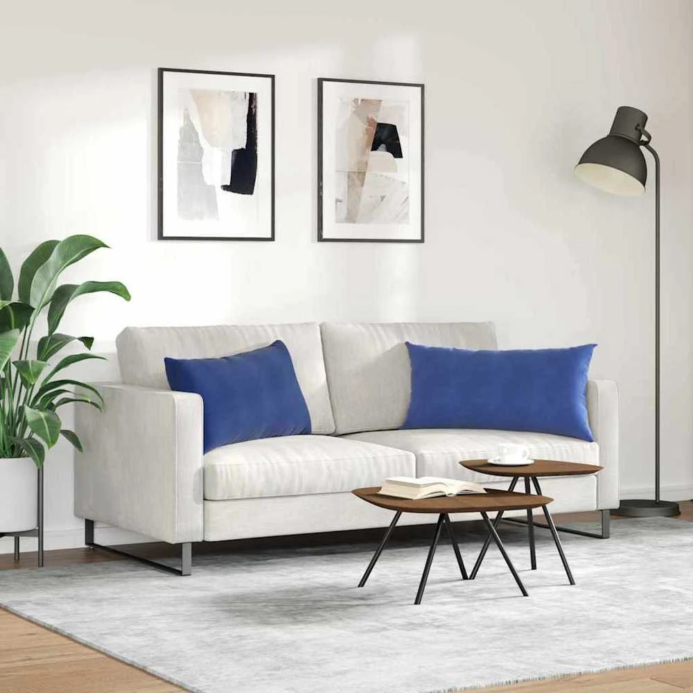 Sofa Pagalvės 2 pcs Policijos mėlyna 80 x 40 cm