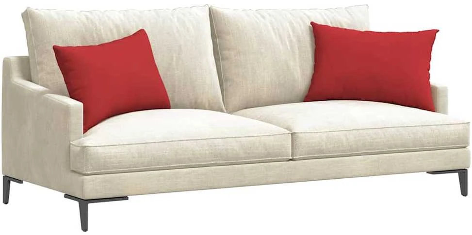 Sofa Pagalvės 2 vnt. audinys Raudona 60 x 40 cm