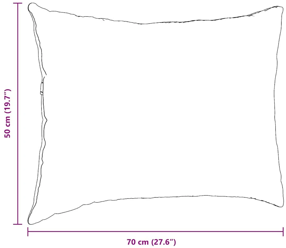 Sofa Pagalvės 2 pcs Raudona oranžinė 70 x 50 cm