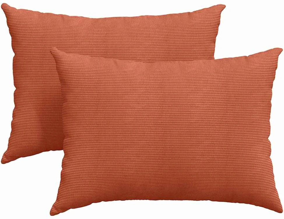 Sofa Pagalvės 2 pcs Raudona oranžinė 70 x 50 cm