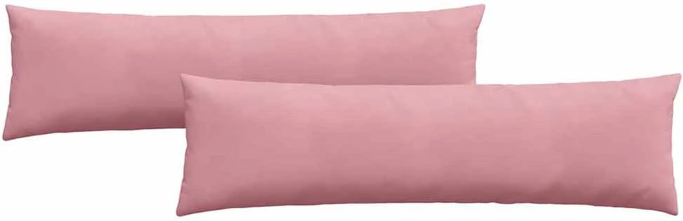 Sofa Pagalvės 2 pcs Rožinė 145 x 40 cm Kordūrinis audinys