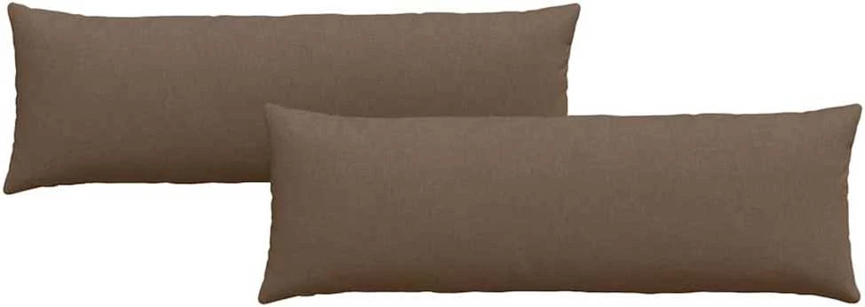 Sofa Pagalvės 2 vnt. audinys Ruda 120 x 40 cm