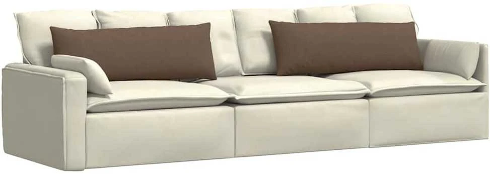 Sofa Pagalvės 2 vnt. audinys Ruda 120 x 40 cm