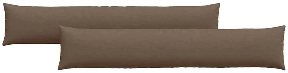 Sofa Pagalvės 2 vnt. audinys Ruda 200 x 40 cm