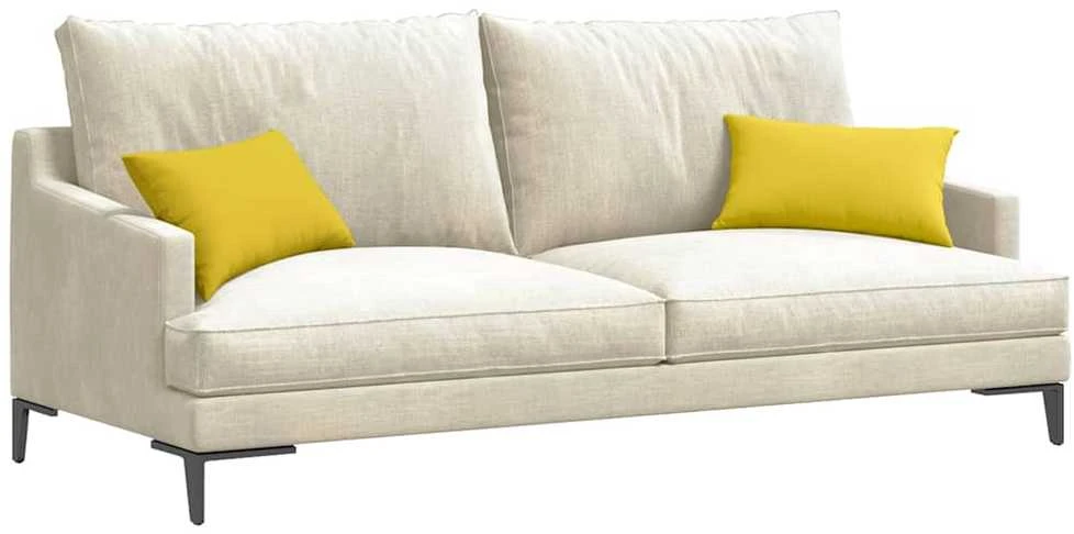 Sofa Pagalvės 2 vnt. audinys Šviesi geltona 50 x 30 cm