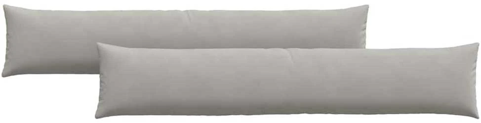 Sofa Pagalvės 2 vnt. audinys Šviesiai pilka 200 x 40 cm