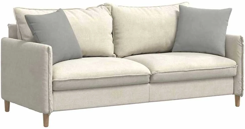 Sofa Pagalvės 2 vnt. audinys Šviesiai pilka 45 x 45 cm