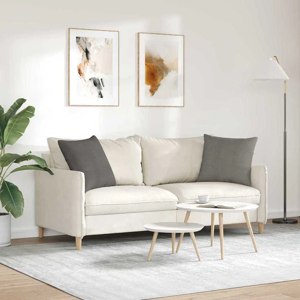 Sofa Pagalvės 2 pcs Šviesiai pilka 50 x 50 cm