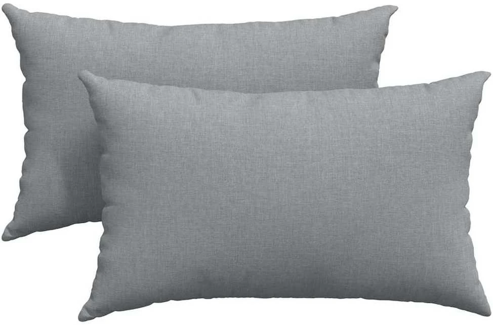 Sofa Pagalvės 2 vnt. audinys Šviesiai pilka 50 x 30 cm