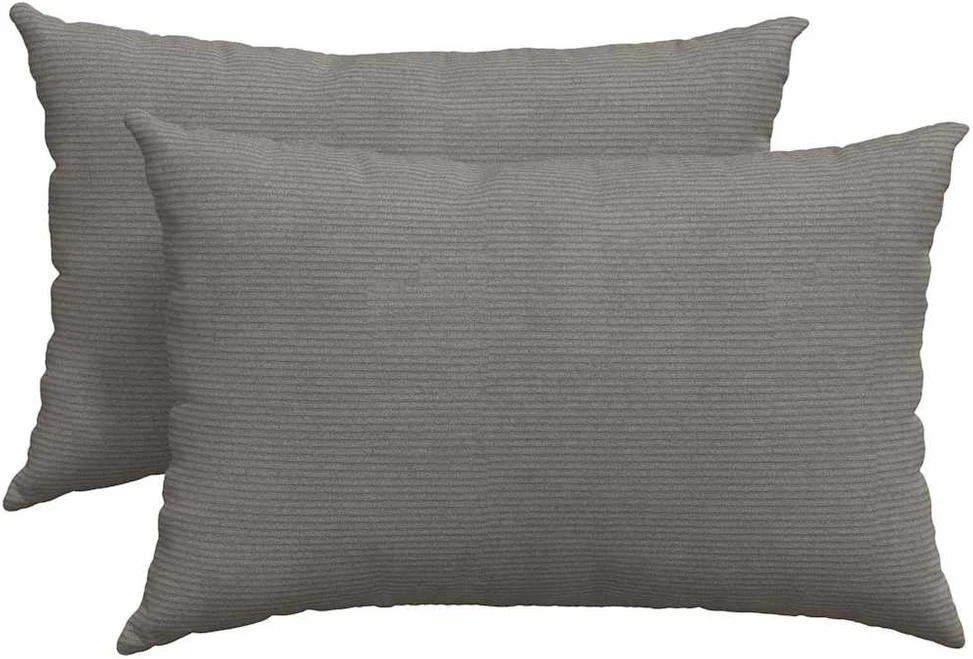 Sofa Pagalvės 2 pcs Šviesiai pilka 60 x 40 cm