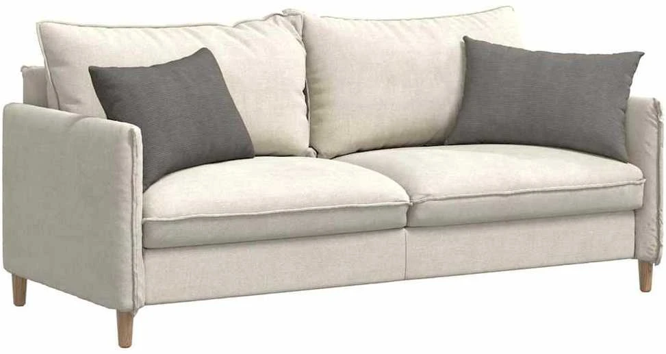 Sofa Pagalvės 2 pcs Šviesiai pilka 60 x 40 cm