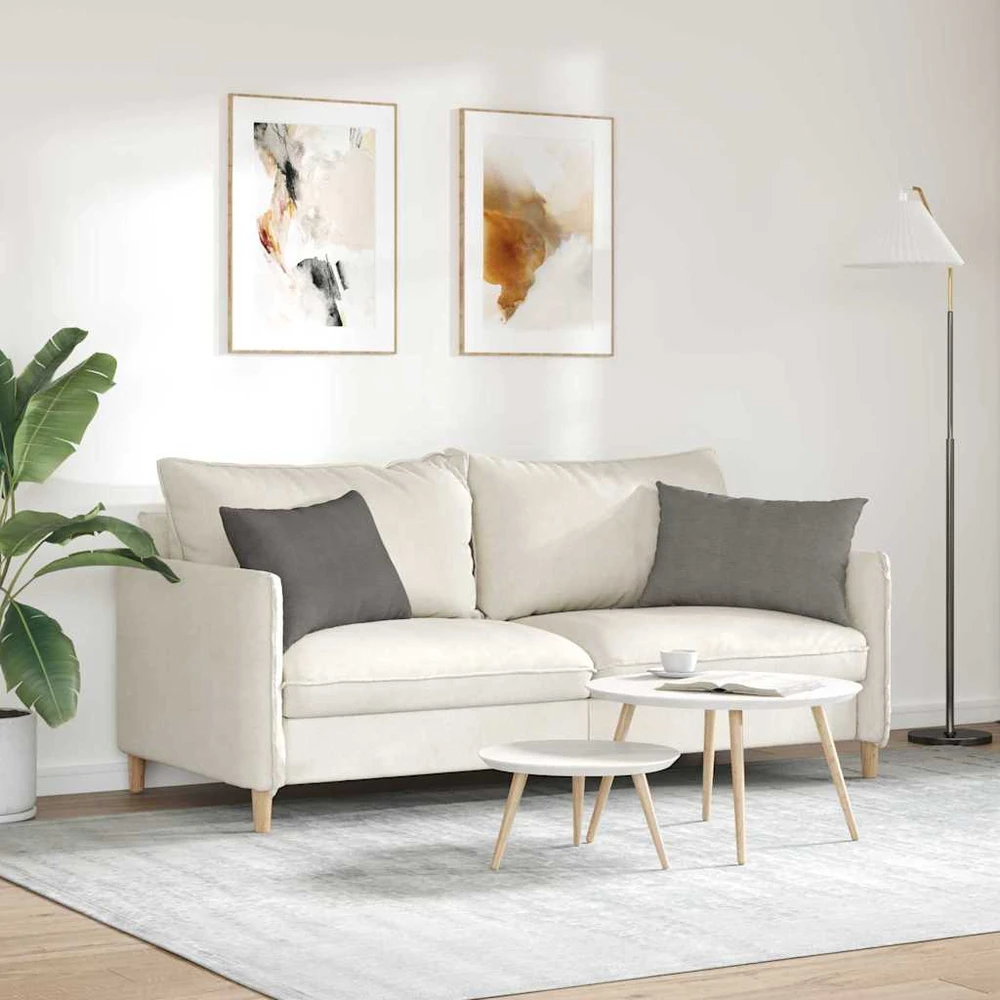 Sofa Pagalvės 2 pcs Šviesiai pilka 60 x 40 cm