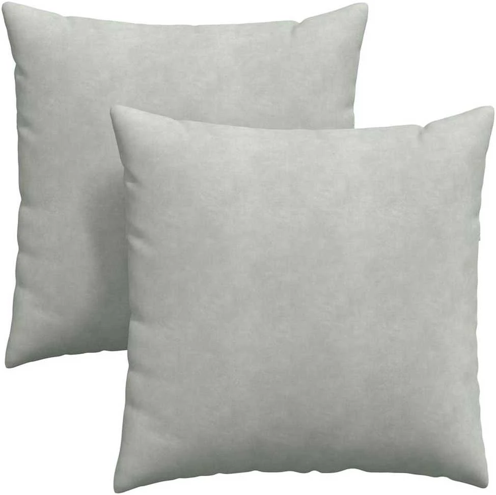 Sofa Pagalvės 2 pcs Šviesiai pilka 60 x 60 cm