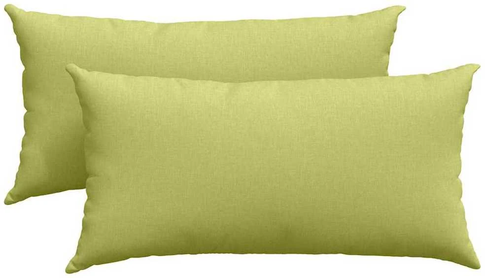 Sofa Pagalvės 2 vnt. audinys Šviesiai žalia 80 x 40 cm
