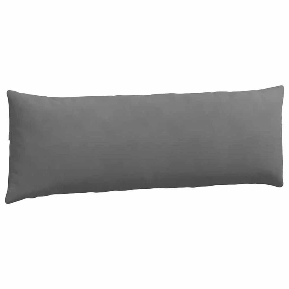 Sofa Pagalvės 2 vnt. audinys Tamsiai pilka 120 x 40 cm