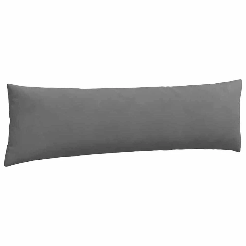 Sofa Pagalvės 2 vnt. audinys Tamsiai pilka 145 x 40 cm