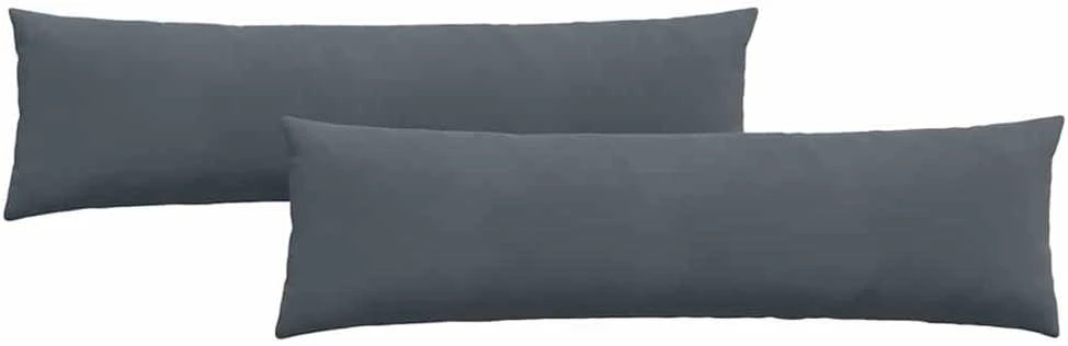 Sofa Pagalvės 2 pcs Tamsiai pilka 145 x 40 cm