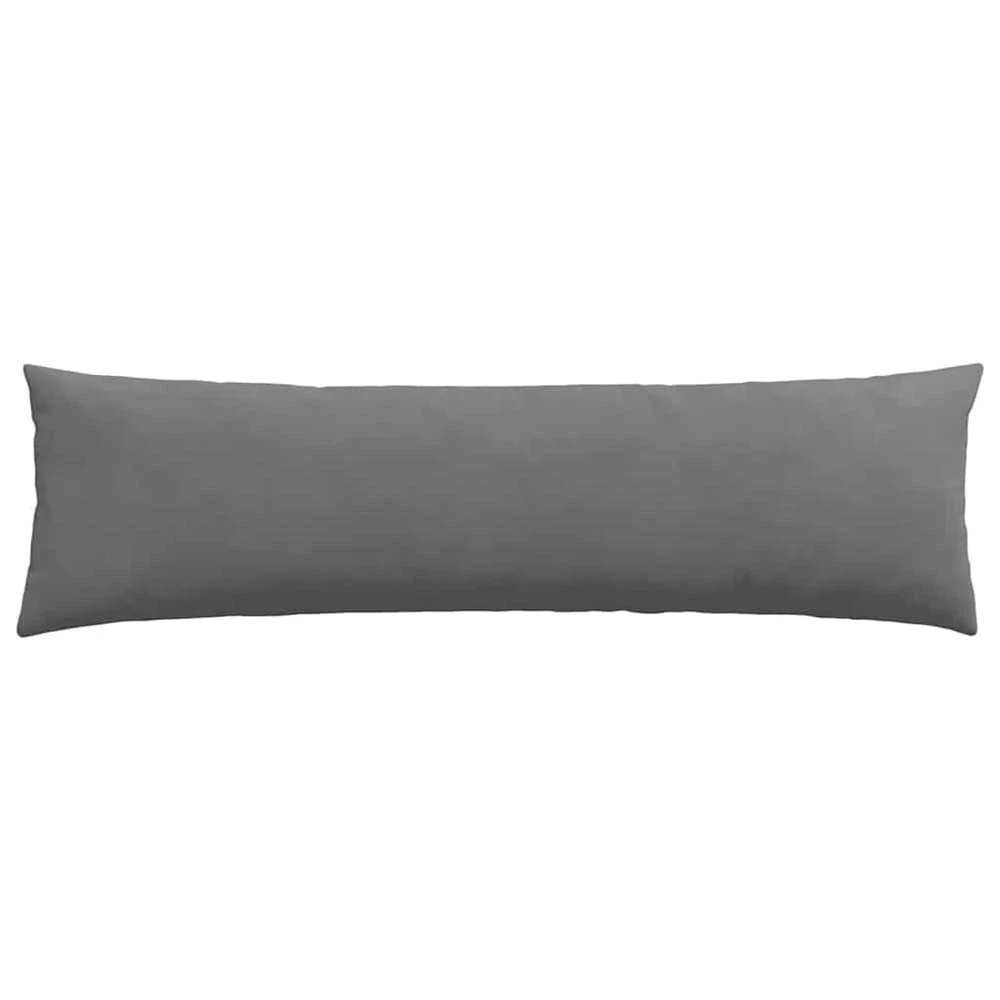 Sofa Pagalvės 2 vnt. audinys Tamsiai pilka 145 x 40 cm