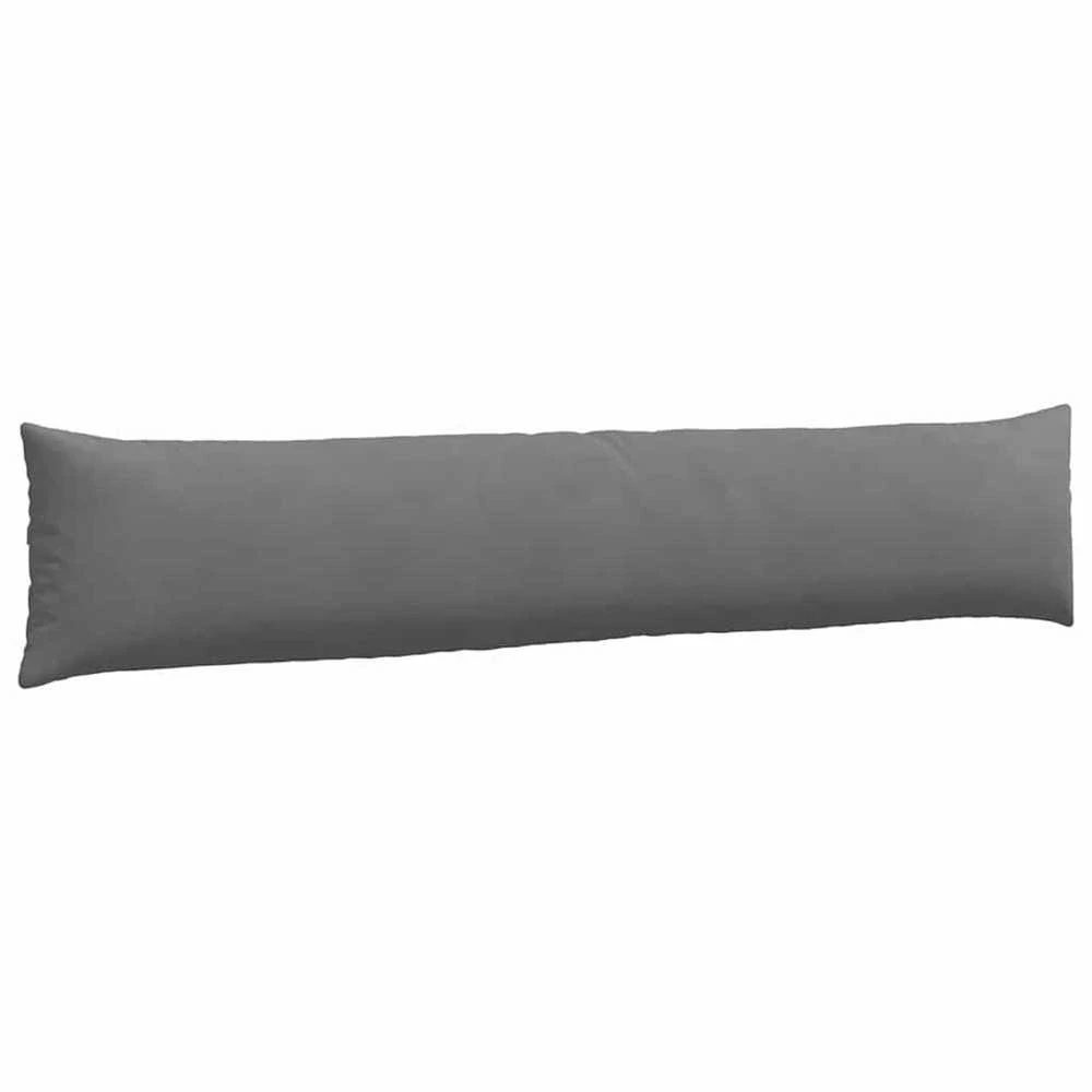 Sofa Pagalvės 2 vnt. audinys Tamsiai pilka 200 x 40 cm