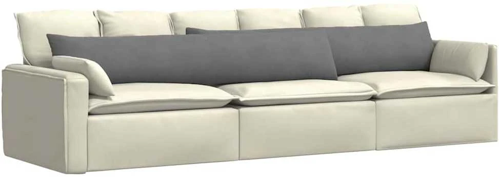 Sofa Pagalvės 2 vnt. audinys Tamsiai pilka 200 x 40 cm